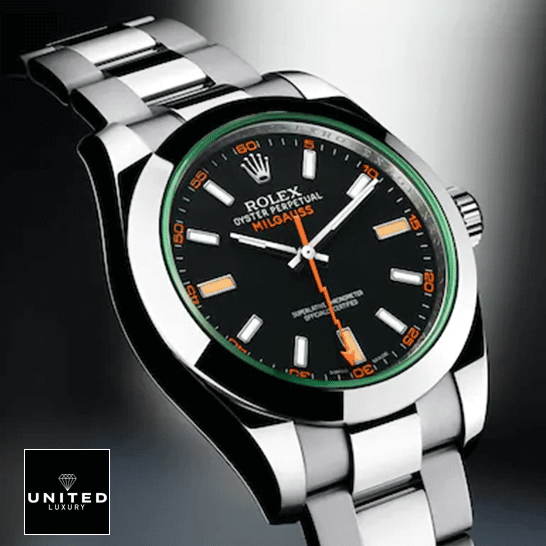 Rolex Milgauss 116400GV Rolex Milgauss M116400GV Green Crystal Stainless Steel Oyster Replica