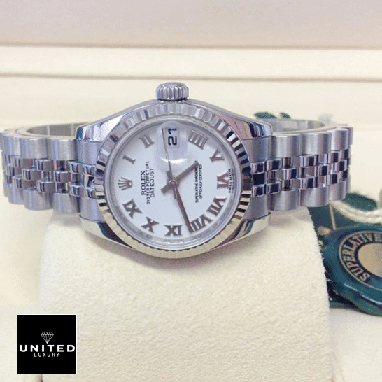 Rolex Datejust 179174 White Rolex Datejust 179174 White Romen Numerial Dial Replica