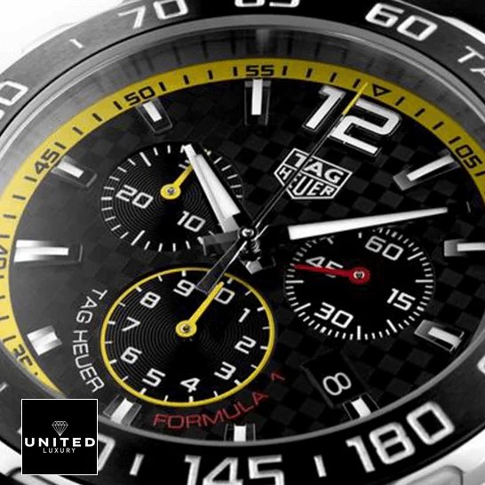 TAG Heuer Formula 1 CAZ1010.FT8024 Tag Heuer Carrera Formula 1 Black Dial Replica close analog view
