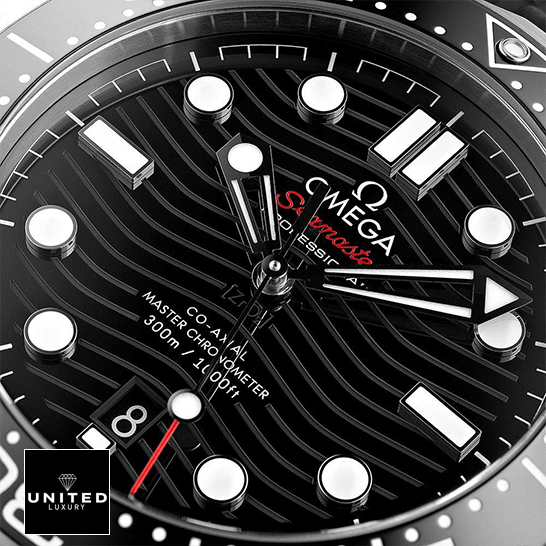 Omega Seamaster Diver 210.32.42.20.01.001 Omega Seamaster Professional Black Dial Replica close view
