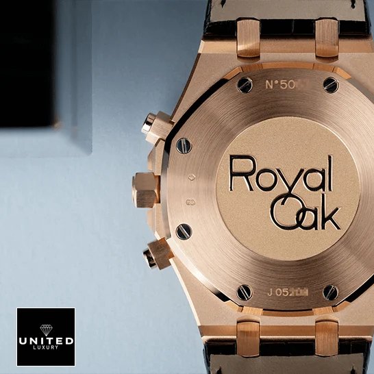 Audemars Piguet Royal Oak Yellow Gold Case Replica upside view