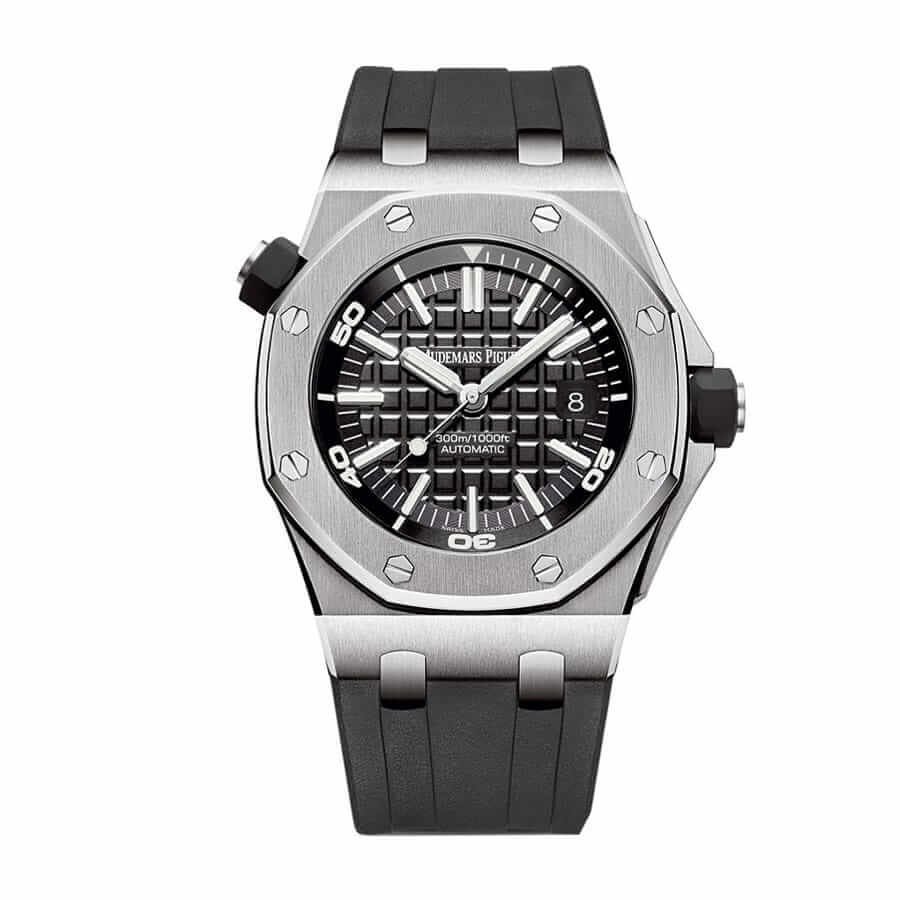 2a979e07d8cd7ccf5da7a975545d16bf587d260f Audemars Piguet Royal Oak Offshore Diver 15710ST “Black Dial” Authentic Super Replica - Image 1