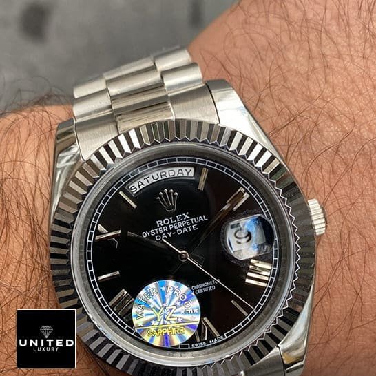 Rolex Day-Date Rolex Day Date II Presidential 218239 Silver Jubilee Bracelet Replica