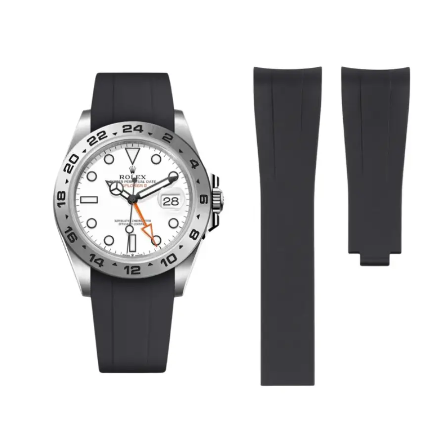 Rolex – Explorer II –  Rubber Strap – Black