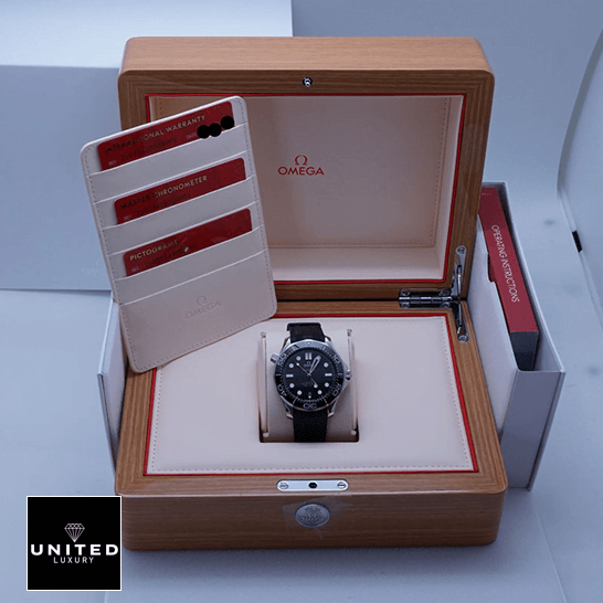Omega Seamaster Diver 210.32.42.20.01.001 Omega Seamaster Diver 300m Black Dial Replica in the box
