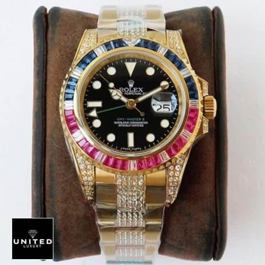 Rolex GMT-Master II 116718LN Rolex GMT-Master II Haribo Gold Gem-Set Bracelet Oyster Replica
