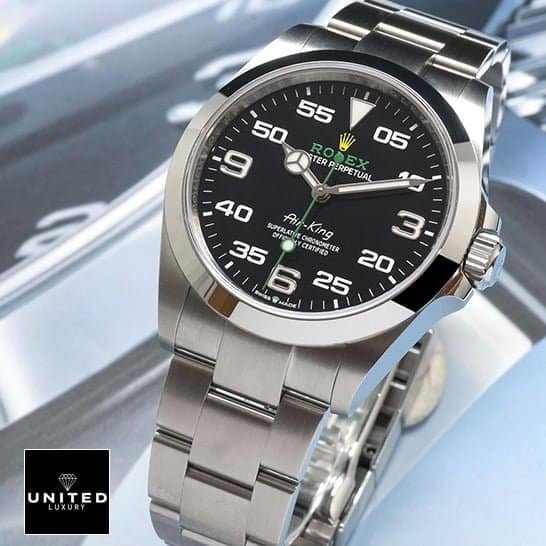Rolex Air-King 126900 Rolex Air King 126900 Replica Black Dial Steel Bezel