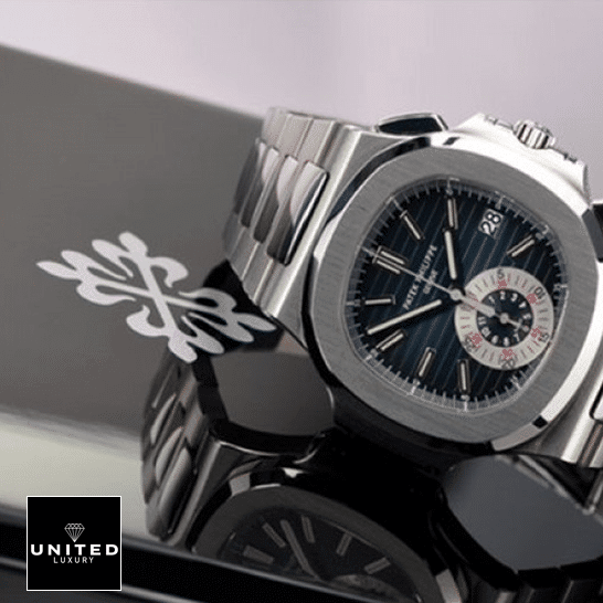 Patek Philippe Nautilus 5980/1A-001 Patek Philippe 59801A-001 Nautilus Blue Dial Steel Replica on the box