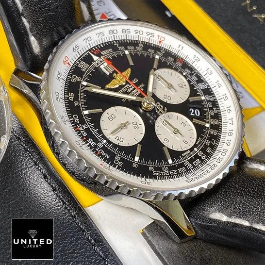 Breitling Navitimer B01 Chronograph 46 AB0127211B1X1 Breitling Navitimer Black Chronograph Dial Replica black dial