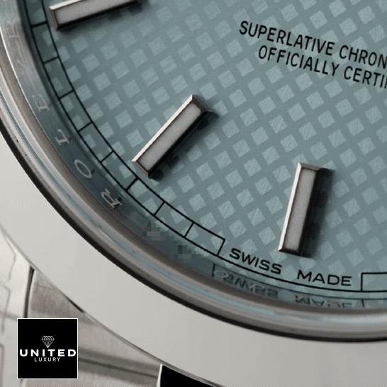 Rolex Day-Date 228206 Rolex Day-date 228206 President blue dial replica close view