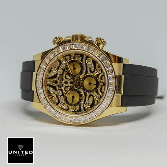 Rolex Cosmograph Daytona 116588TBR Rolex Daytona 116508-0004 Black Gem-Set Dial Replica