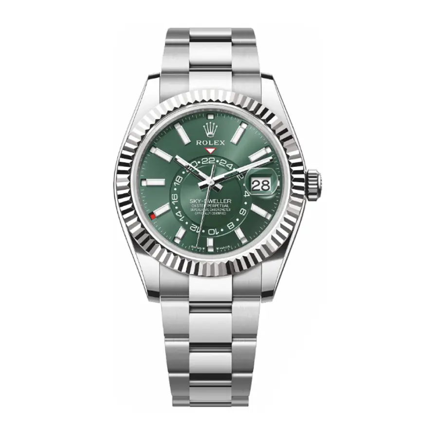 76eb5349a14324300c9693752e105a2abfecf624 Rolex Sky-Dweller 336934 “Steel, Green” Ultra Detailed Clone - Image 1