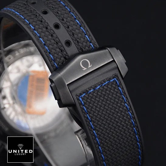 Omega 215_92_46_22_01_002 Black Bracelet Replica black background