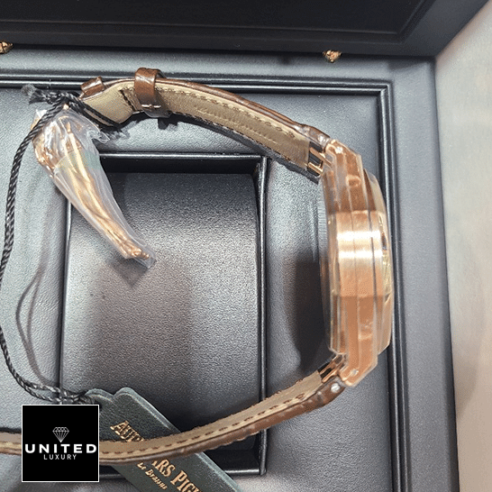 AP Royal Oak Chronograph 26331OR.OO.D821CR.01 Audemars Piguet Royal Oak Chocholate Leather Bracelet Replica in the box