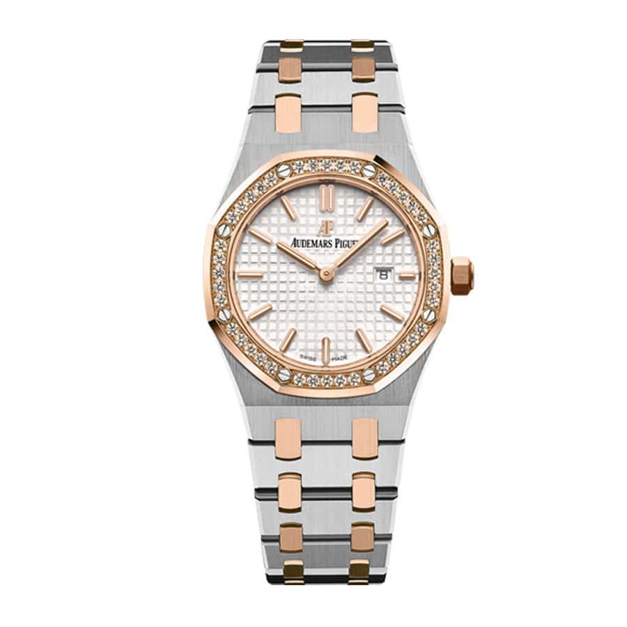 8302971a5d588c6c9f2e68d461150e57bc2c8a61 Audemars Piguet Royal Oak Ladies 67651SR.ZZ.1261SR.01 “Diamond Bezel” Super Clone Edition - Image 1
