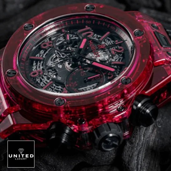 Hublot Big Bang Unico Hublot 411.JR_.4901.RT Big Bang Unico Red Sapphierre Replica crown / push button