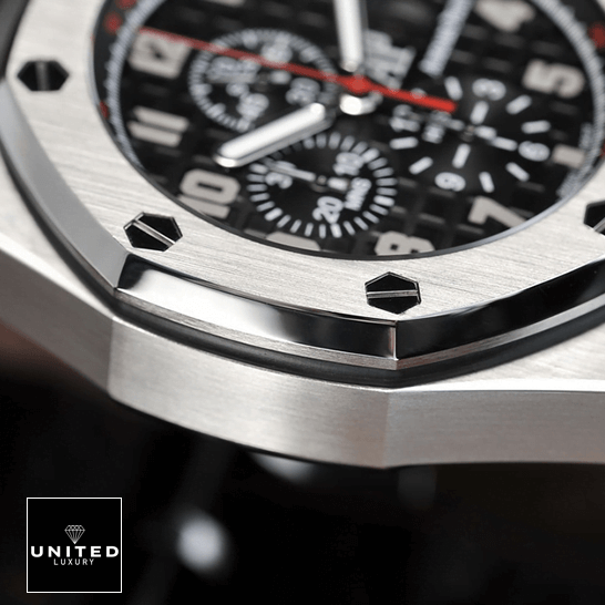 Audemars Piguet Royal Oak Offshore 26133ST.OO.A101CR.01 Audemars Piguet Black Dial Steel Case Replica red second hand