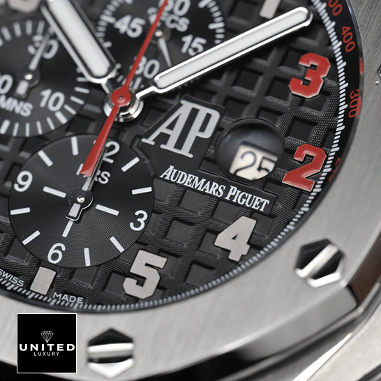 Audemars Piguet Royal Oak Offshore 26133ST.OO.A101CR.01 Audemars Piguet Royal Oak Black Dial Replica red second hand