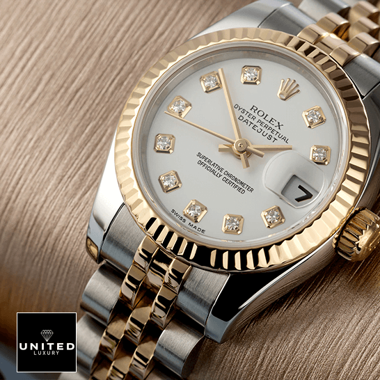 Rolex Datejust 179173 Rolex Datejust Yellow Gold Steel Diamond 179173 Replica