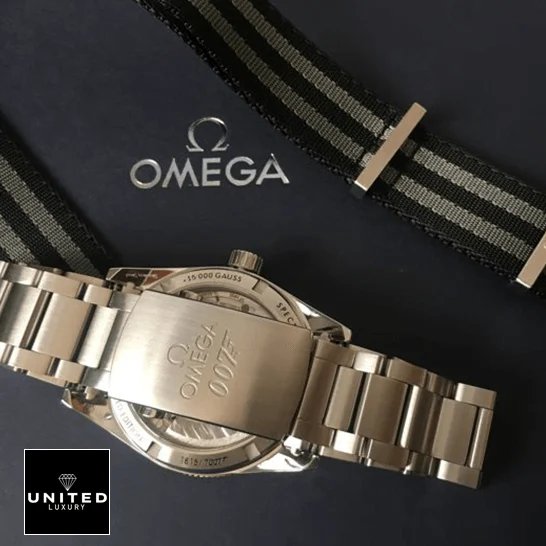 Omega Seamaster 233.32.41.21.01.001 Omega Seamaster 30 Spectre Stainless Steel 233.32.41.21 Replica blue background