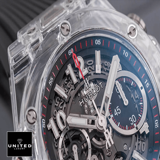 Hublot Big Bang Unico Hublot Big Bang Unico Magic Sapphire Replica red second hand