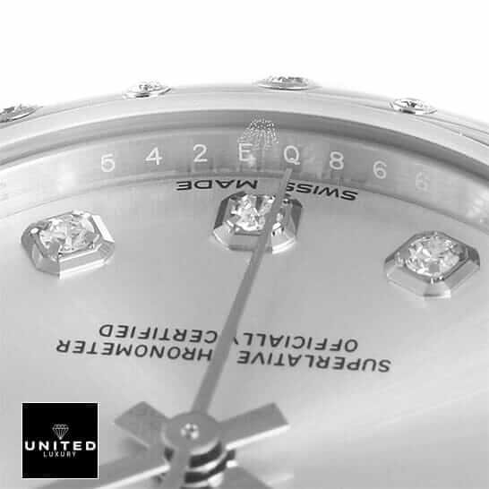 Rolex Datejust 178344 Diamond Bezel Exact Replica 1:1 ladies datejust 31mm replica5 Rolex Datejust Diamond Dial Replica close view