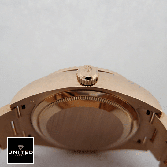 Rolex Sky-Dweller 326935 Rolex Sky-Dweller Rose Gold Case 326935-0005 Crown Pusher Replica