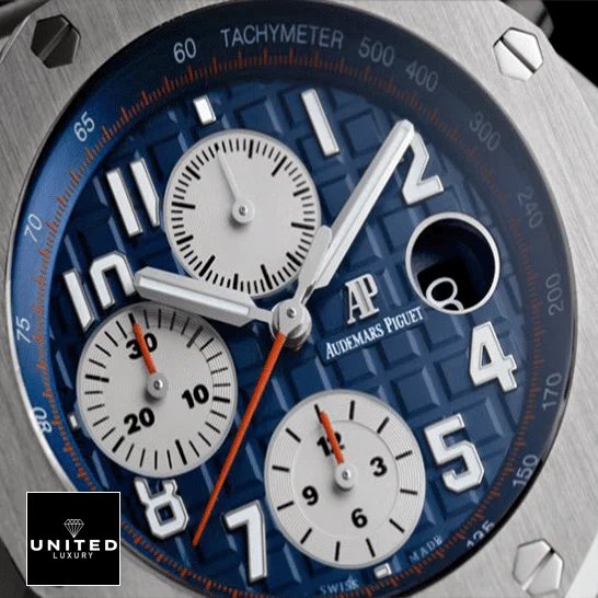 Audemars Piguet Royal Oak 26470ST.OO.A027CA.01. Audemars Piguet Blue Dial 26470ST.OO_.A027CA.01 Replica red second hand
