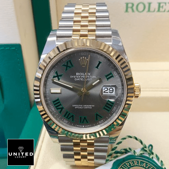 Rolex Datejust 126233 Rolex Datejust 36 Wimbledon Grey Dial Replica in the Rolex Box