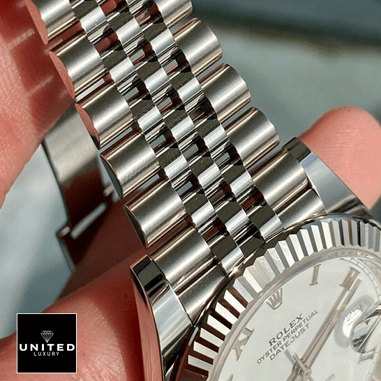 Rolex Datejust 126334 Rolex 126334 Datejust 41mm Roman White Dial Replica Jubilee Bracelet