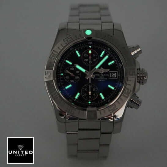 Breitling Super Avenger II A13370 Breitling Super Avenger a13370 replica watch with luminous dial markers