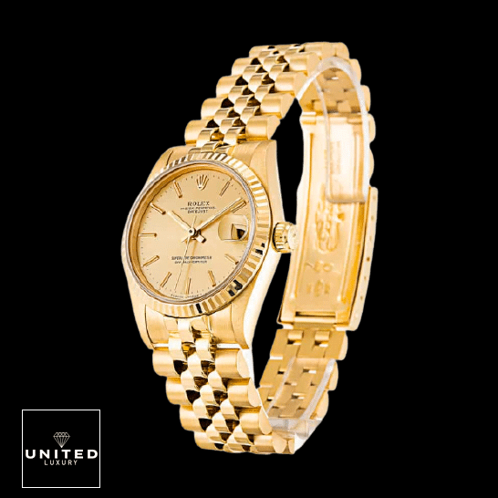 Rolex Datejust Rolex Datejust 6824 Yellow Gold Fluted Bezel Replica