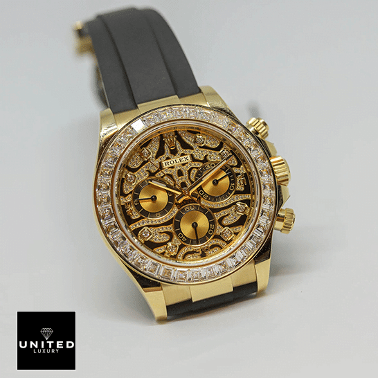 Rolex Cosmograph Daytona 116588TBR Rolex Daytona Eye of the Tiger Yellow Gold 116508-0004 Replica Gem-Set Bezel